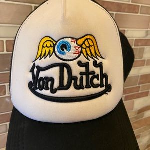 Authentic Von Dutch eye trucker hat